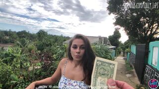 Forró spanyol lány egy dollárért kap baszást